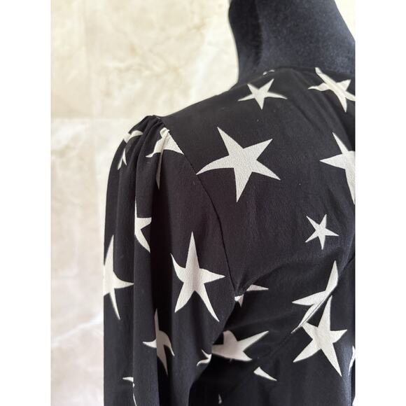 REALISATION PAR Goldie StarStruck Mini Dress XS Black Silk Ruffle Party - Picture 11 of 16